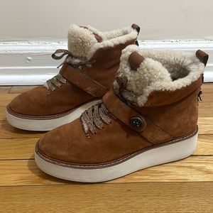 Coach Brown Suede Boots
